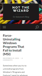 Mobile Screenshot of notthewizard.com